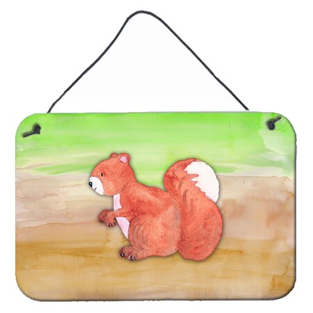 Carolines Treasures Squirrel Watercolor Wall or Door Hanging Prints BB7431DS812